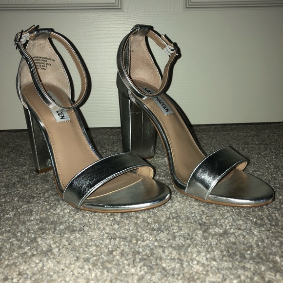 Steve Madden Shoes - Steve Madden silver heels